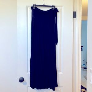 Devon Windsor Long Black Cover Up Skirt